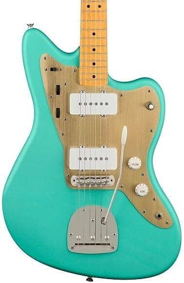 Squier by Fender 40th Anniversary Jazzmaster Vintage Edition Satin Seafoam Green Squier by Fender 40th Anniversary Jazzmaster Edition
Squier by Fender 40th Anniversary Jazzmaster Vintage Edition Satin Seafoam Green Squier by Fender 40th Anniversary Jazzmaster Edition