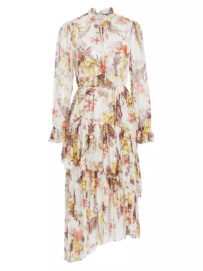 Многоярусное асимметричное платье миди с цветочным принтом Matchmaker Zimmermann, цвет ivory tropical floral
Многоярусное асимметричное платье миди с цветочным принтом Matchmaker Zimmermann, цвет ivory tropical floral