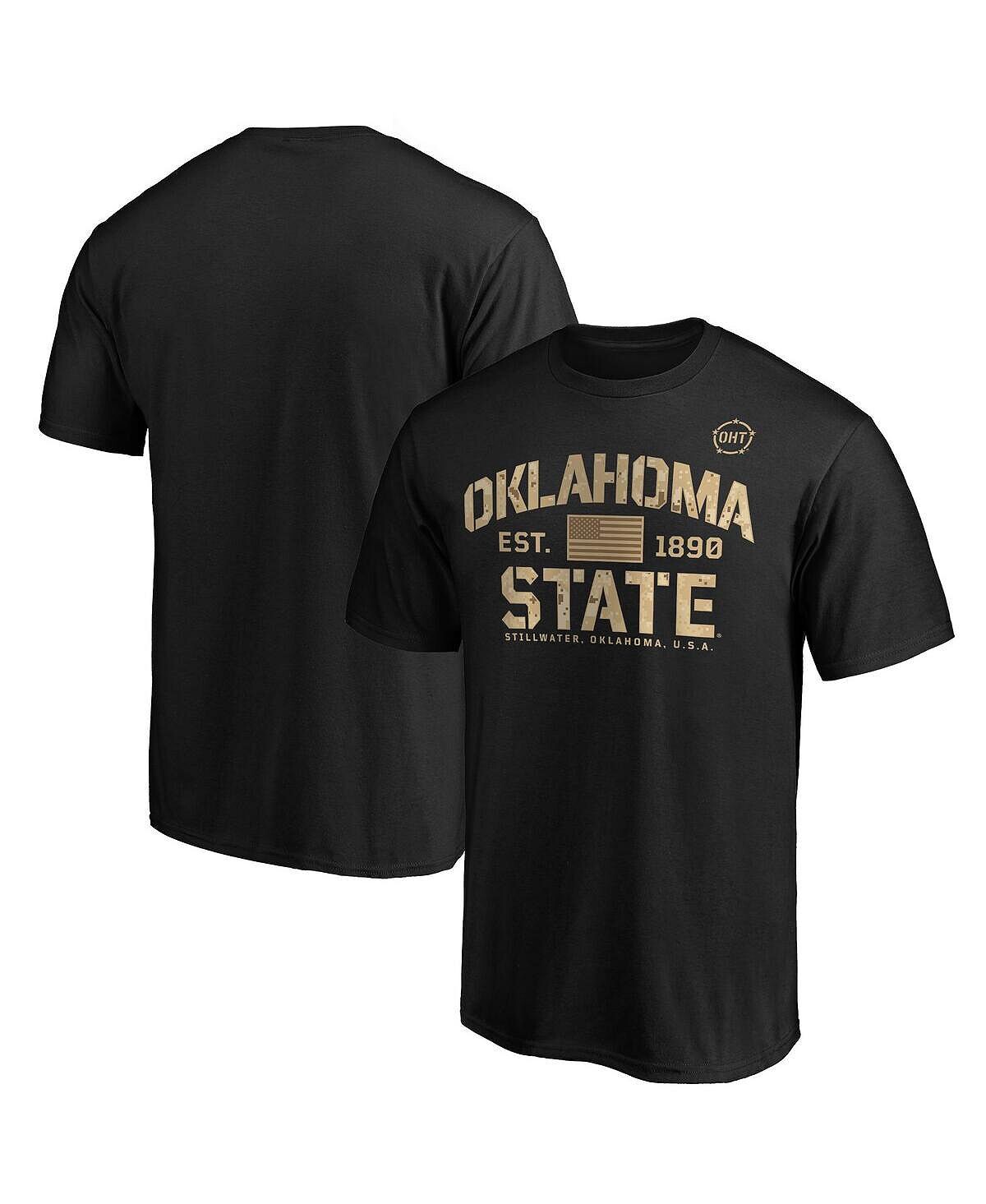 Мужская фирменная черная футболка oklahoma state cowboys oht в стиле милитари appreciation boot camp Fanatics, черный
Мужская фирменная черная футболка oklahoma state cowboys oht в стиле милитари appreciation boot camp Fanatics, черный