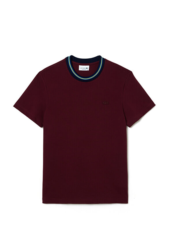 Бордово-красная мужская футболка обычного кроя с круглым вырезом Lacoste, Красный
Бордово-красная мужская футболка обычного кроя с круглым вырезом Lacoste, Красный