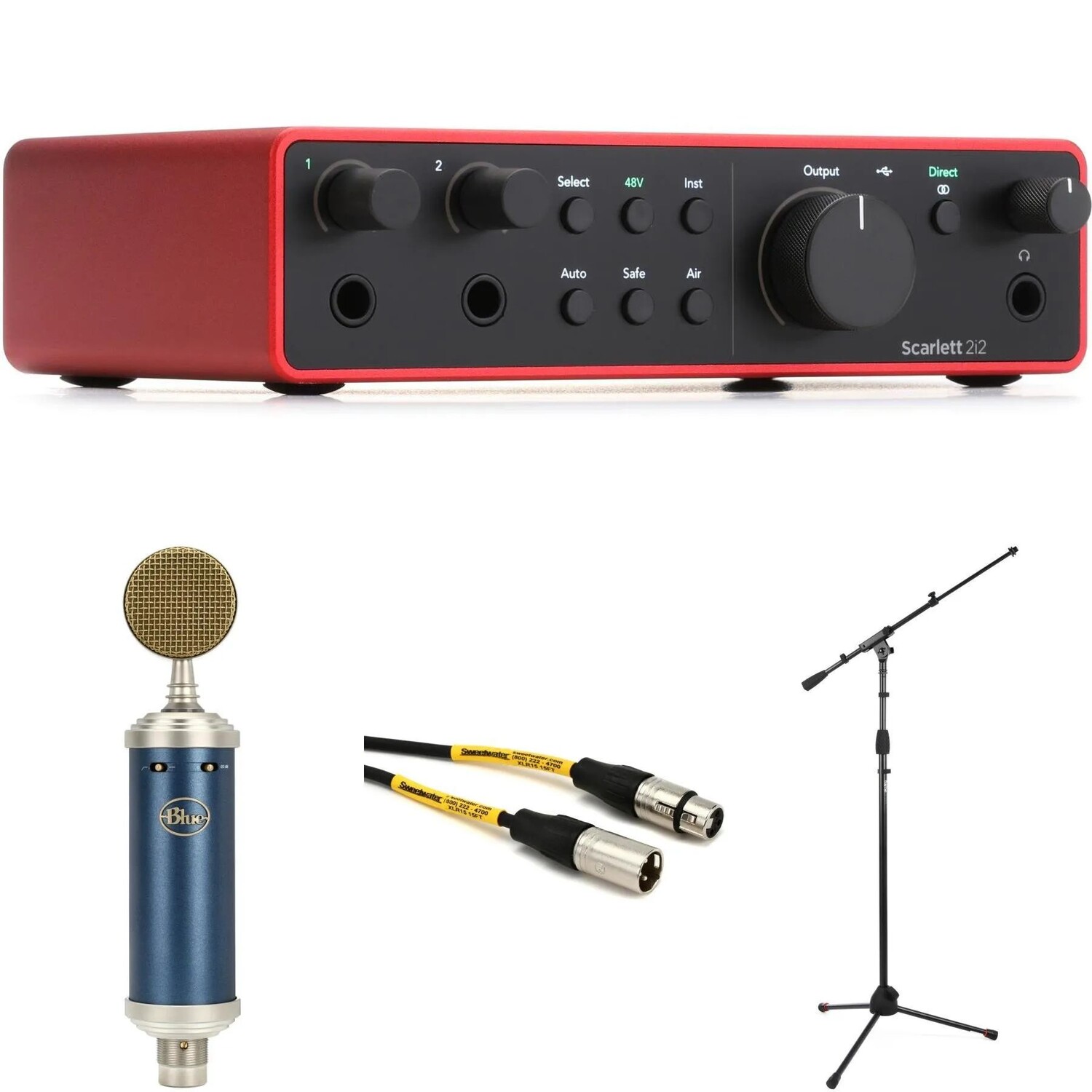 Новый USB-аудиоинтерфейс Focusrite Scarlett 2i2 4-го поколения и комплект для записи Bluebird SL
Новый USB-аудиоинтерфейс Focusrite Scarlett 2i2 4-го поколения и комплект для записи Bluebird SL