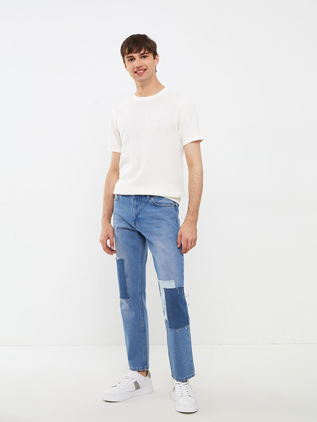 Мужской трикотажный свитер с круглым вырезом и короткими рукавами LCW Casual, Серый
Мужской трикотажный свитер с круглым вырезом и короткими рукавами LCW Casual, Серый