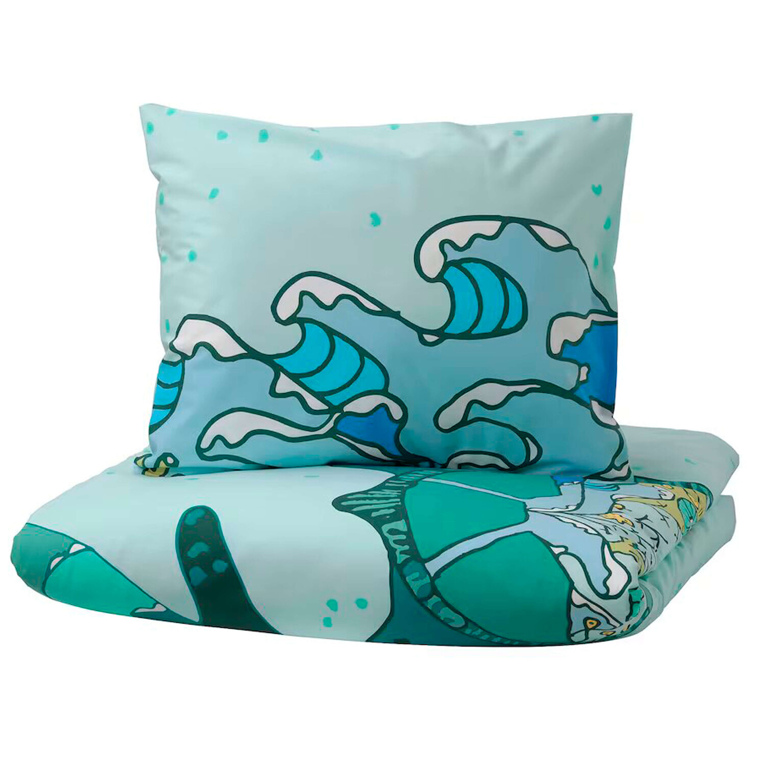 Комплект детского постельного белья Ikea Blavingad Turtle Pattern, 2 предмета, 140x200/80x80, бирюзовый
Комплект детского постельного белья Ikea Blavingad Turtle Pattern, 2 предмета, 140x200/80x80, бирюзовый