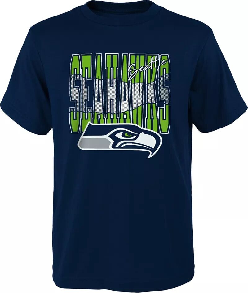 Nfl Team Apparel Молодежная футболка Seattle Seahawks Playbook, темно-синяя футболка
Nfl Team Apparel Молодежная футболка Seattle Seahawks Playbook, темно-синяя футболка
