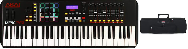 Комплект 61-клавишного контроллера клавиатуры Akai Professional MPK261 с мягкой сумкой для клавиатуры Gator GKB-61 Gator + Akai Professional GKB-61=1 MPK261=1
Комплект 61-клавишного контроллера клавиатуры Akai Professional MPK261 с мягкой сумкой для клавиатуры Gator GKB-61 Gator + Akai Professional GKB-61=1 MPK261=1