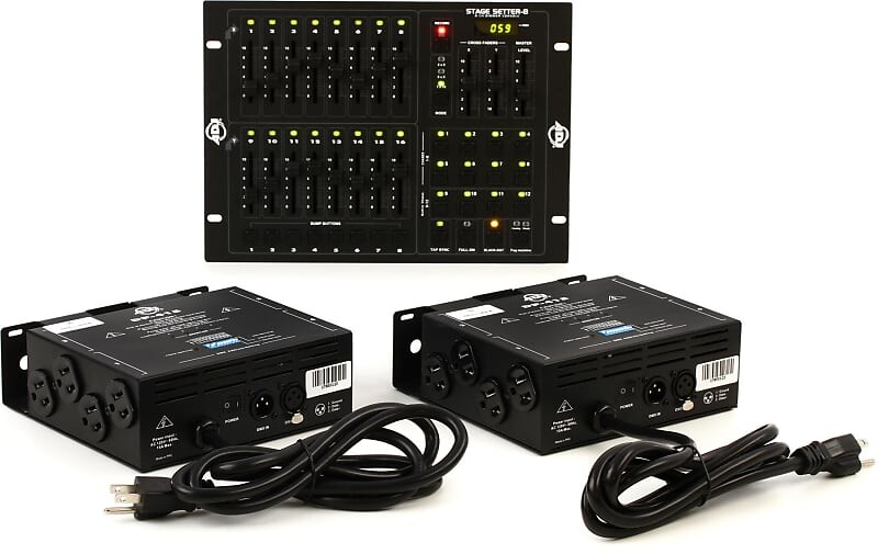 Комплект контроллера освещения ADJ Stage Pak 1 с комплектом Stage Setter-8 и двумя диммерами DP-415 American DJ
Комплект контроллера освещения ADJ Stage Pak 1 с комплектом Stage Setter-8 и двумя диммерами DP-415 American DJ
