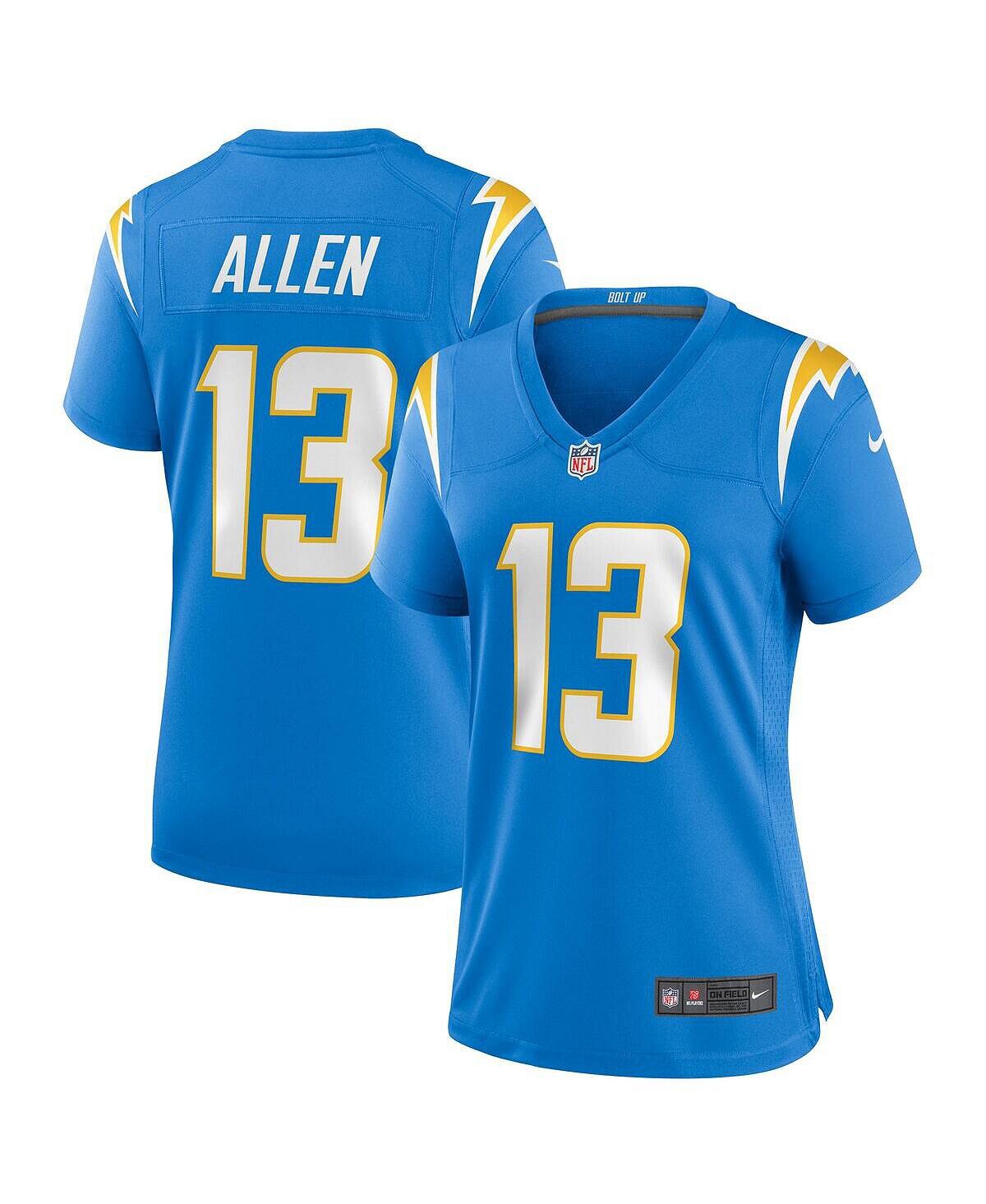 Женская футболка keenan allen powder blue los angeles chargers game джерси Nike, синий
Женская футболка keenan allen powder blue los angeles chargers game джерси Nike, синий