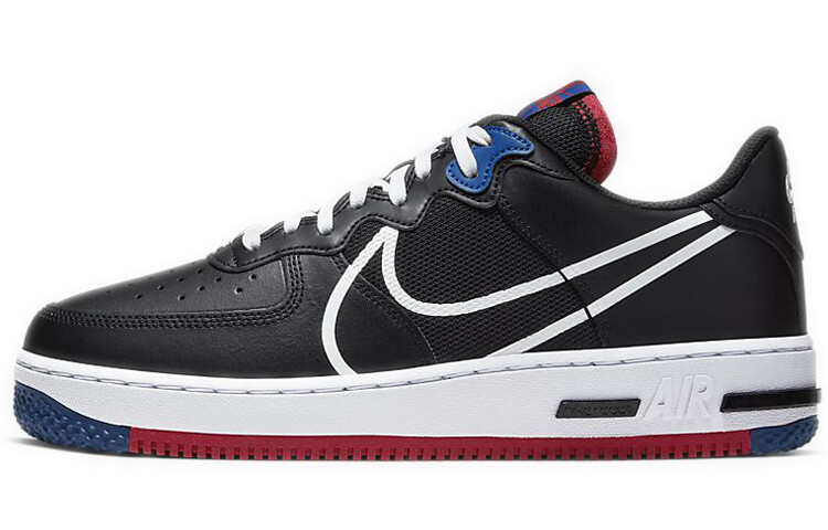 Кроссовки унисекс для скейтбординга Nike Air Force 1 React Low черный/красный/синий
Кроссовки унисекс для скейтбординга Nike Air Force 1 React Low черный/красный/синий