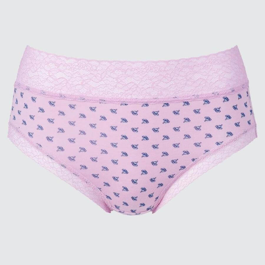 Трусы с цветочным узором и кружевом Uniqlo High Waist Triangle, розовый/фиолетовый
Трусы с цветочным узором и кружевом Uniqlo High Waist Triangle, розовый/фиолетовый