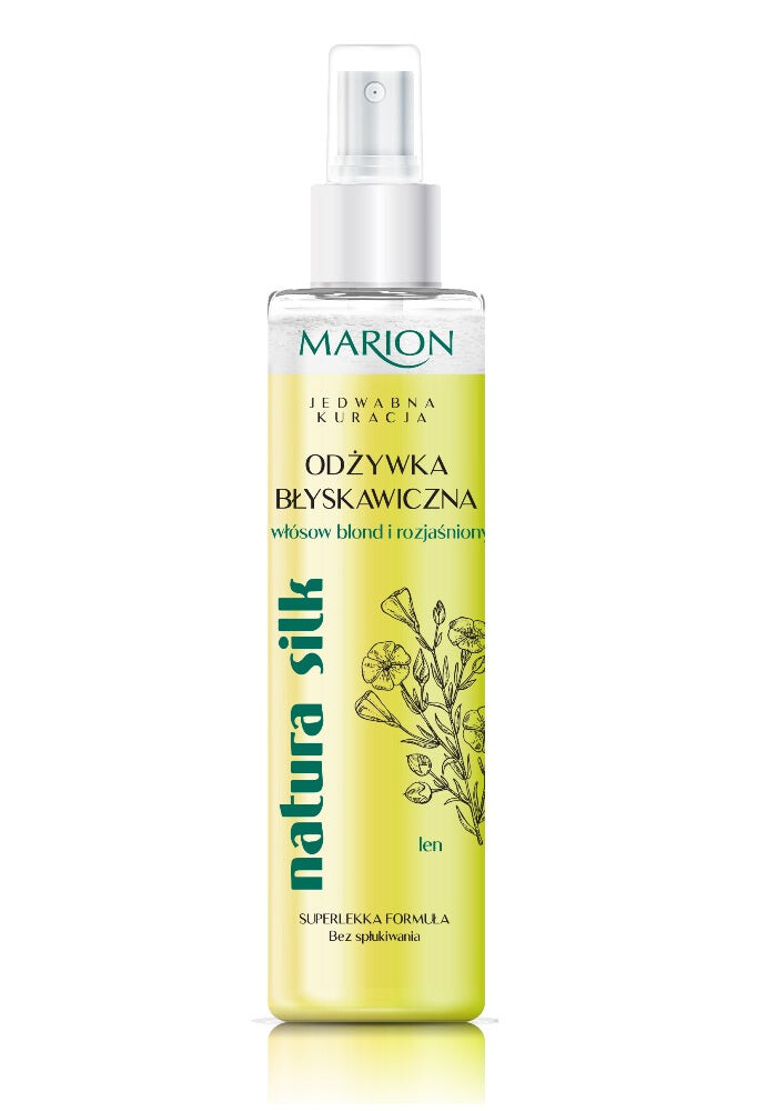 Marion Natura Silk двухфазный кондиционер мгновенного действия для светлых и обесцвеченных волос 150мл
Marion Natura Silk двухфазный кондиционер мгновенного действия для светлых и обесцвеченных волос 150мл