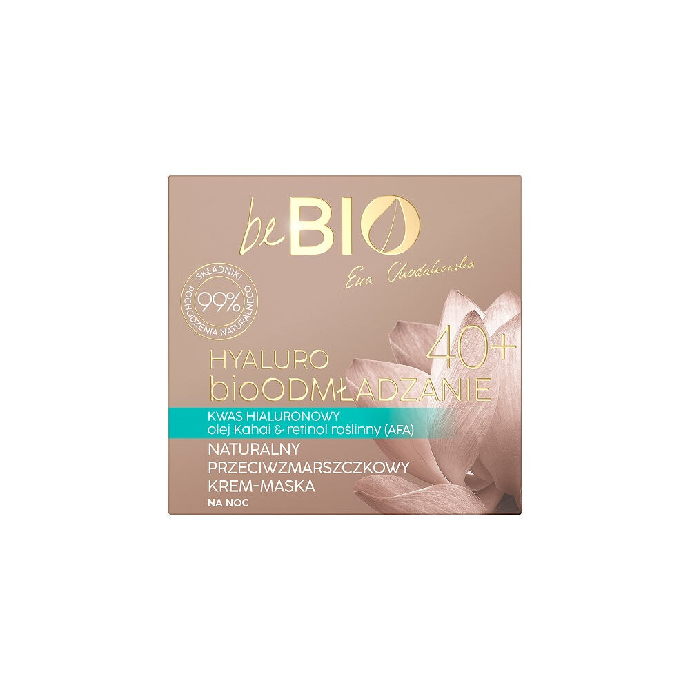 BeBio Ewa Chodakowska Hyaluro bioRejuvenation 40+ натуральная крем-маска для лица на ночь 50мл
BeBio Ewa Chodakowska Hyaluro bioRejuvenation 40+ натуральная крем-маска для лица на ночь 50мл