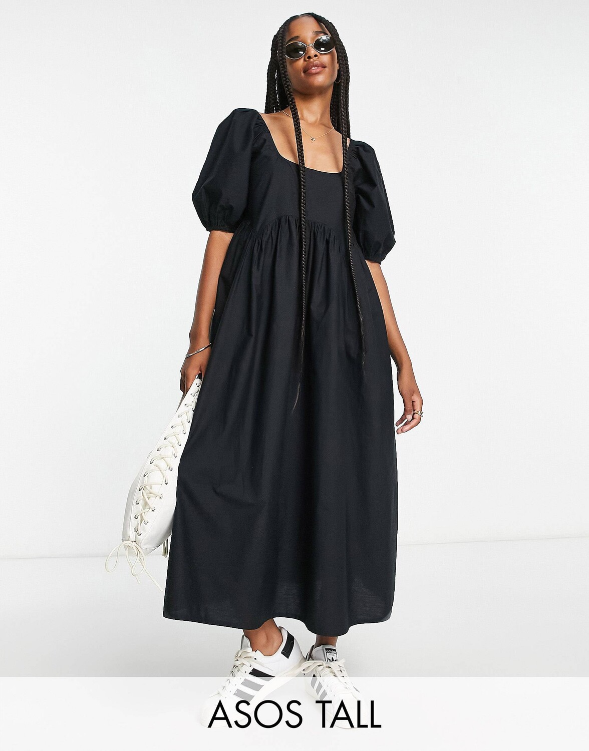 Черное платье миди с пышными рукавами и пышными рукавами из хлопка ASOS DESIGN Tall ASOS DESIGN Tall
Черное платье миди с пышными рукавами и пышными рукавами из хлопка ASOS DESIGN Tall ASOS DESIGN Tall