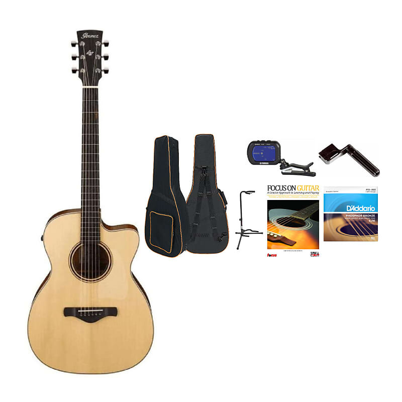 Ibanez Artwood ACFS300CE 6-струнная акустическая гитара (правосторонняя, полуглянцевая с открытыми порами) Комплект с футляром для гитары, тюнером, подставкой для гитары, гитарными струнами, фокусом на гитаре и намотчиком струн
Ibanez Artwood ACFS300CE 6-струнная акустическая гитара (правосторонняя, полуглянцевая с открытыми порами) Комплект с футляром для гитары, тюнером, подставкой для гитары, гитарными струнами, фокусом на гитаре и намотчиком струн