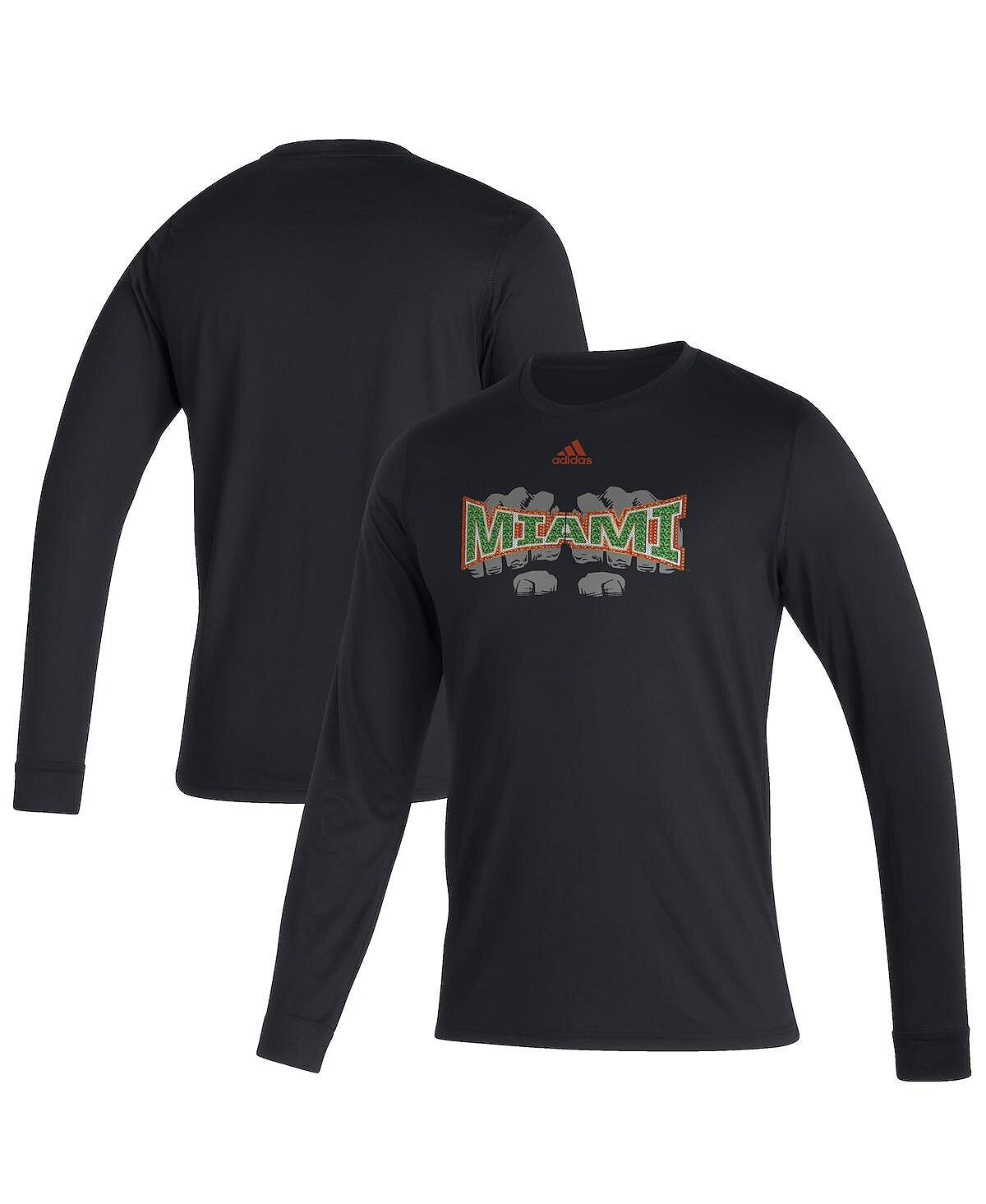 Мужская черная футболка с длинным рукавом miami hurricanes touchdown ring creator adidas, черный
Мужская черная футболка с длинным рукавом miami hurricanes touchdown ring creator adidas, черный