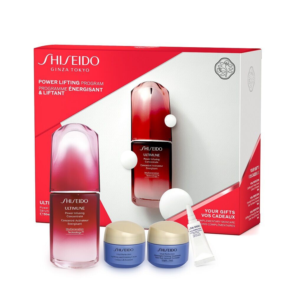 Shiseido Power Lifting Program набор: концентрат для лица, 50 мл + крем для лица, 15 мл + укрепляющий ночной крем для лица, 15 мл + крем для глаз, 3 мл
Shiseido Power Lifting Program набор: концентрат для лица, 50 мл + крем для лица, 15 мл + укрепляющий ночной крем для лица, 15 мл + крем для глаз, 3 мл