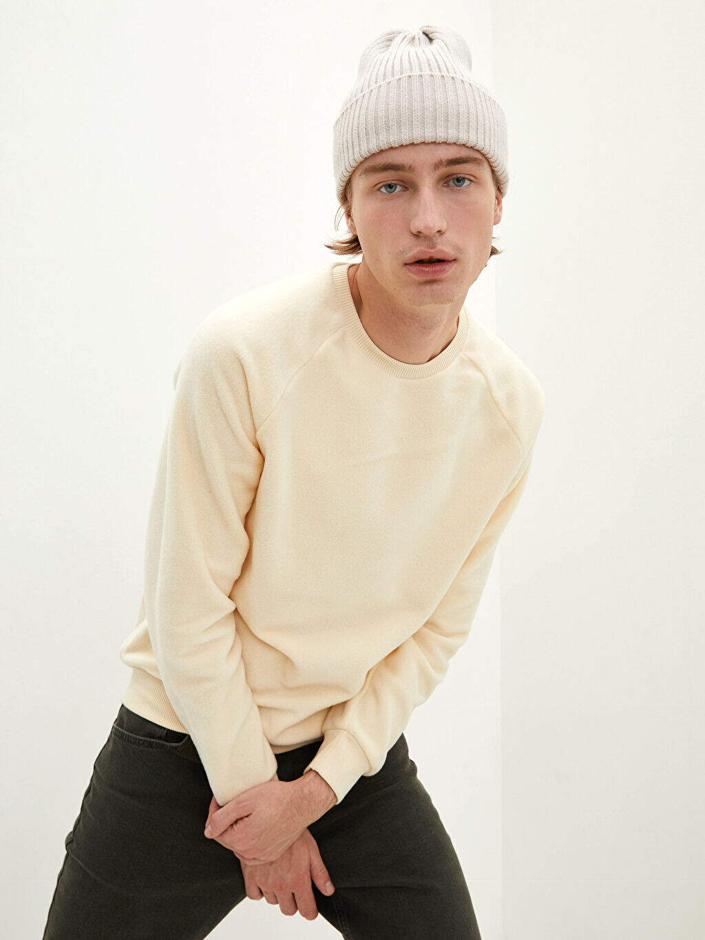 Плюшевая мужская толстовка с круглым вырезом и длинными рукавами LCW Casual, Белый
Плюшевая мужская толстовка с круглым вырезом и длинными рукавами LCW Casual, Белый