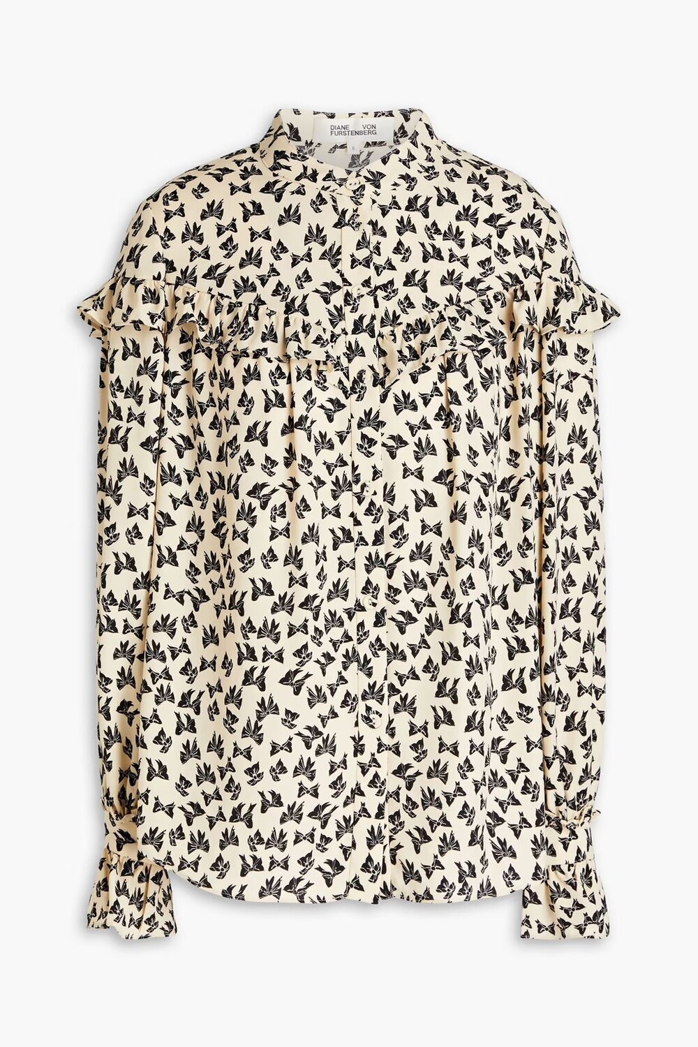 Блузка Tamanna из крепа с принтом и оборками Diane Von Furstenberg, слоновая кость
Блузка Tamanna из крепа с принтом и оборками Diane Von Furstenberg, слоновая кость