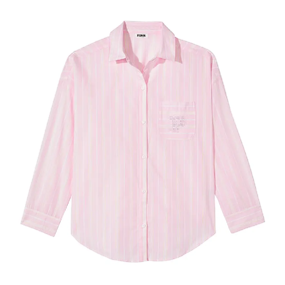 Пижамная рубашка Victoria's Secret Pink Cotton Poplin Oversized Button-down, розовый
Пижамная рубашка Victoria's Secret Pink Cotton Poplin Oversized Button-down, розовый