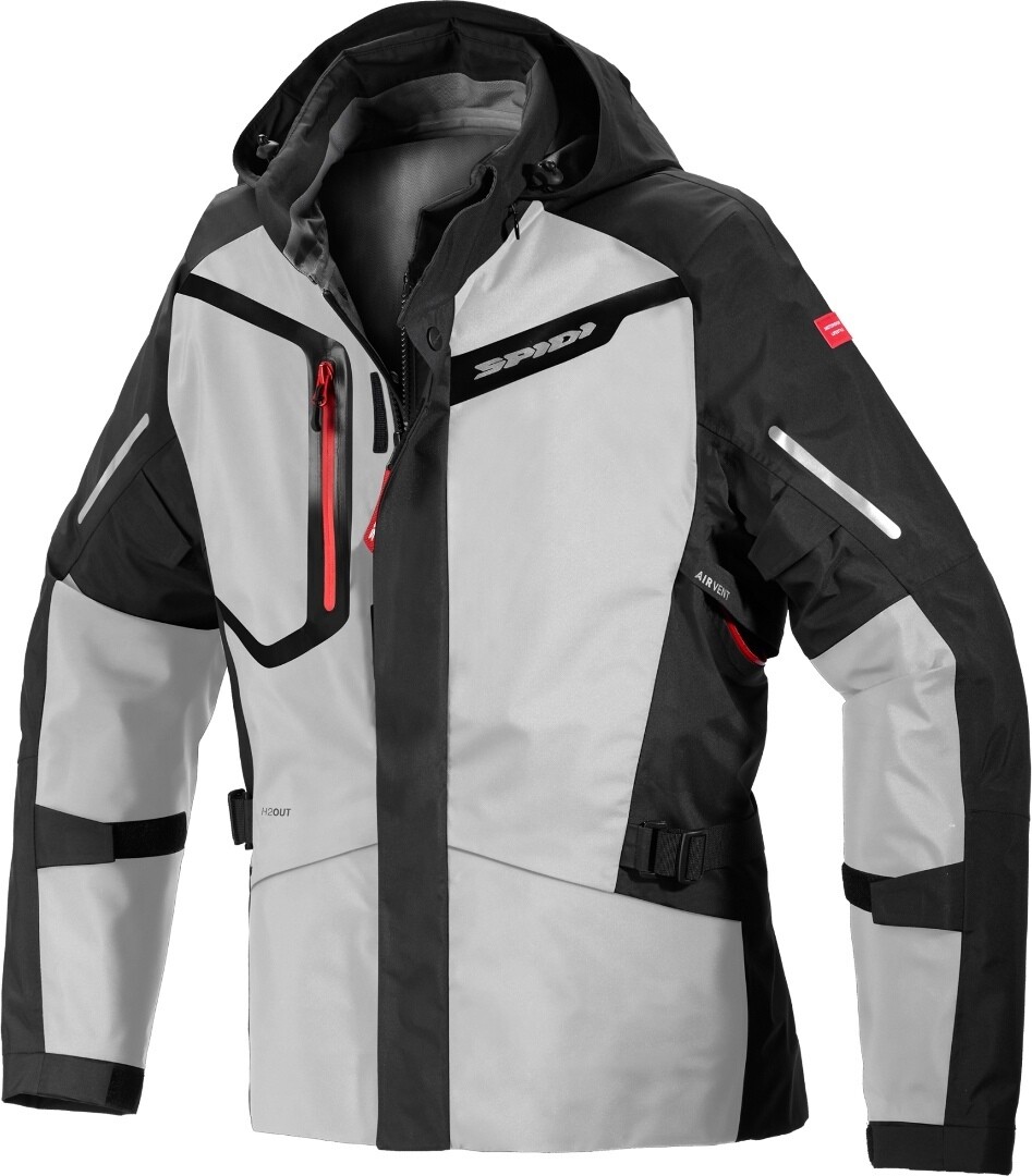 Spidi Mission-T Shield H2Out Step-InArmor Мотоцикл Текстиль Внешняя куртка, серый
Spidi Mission-T Shield H2Out Step-InArmor Мотоцикл Текстиль Внешняя куртка, серый