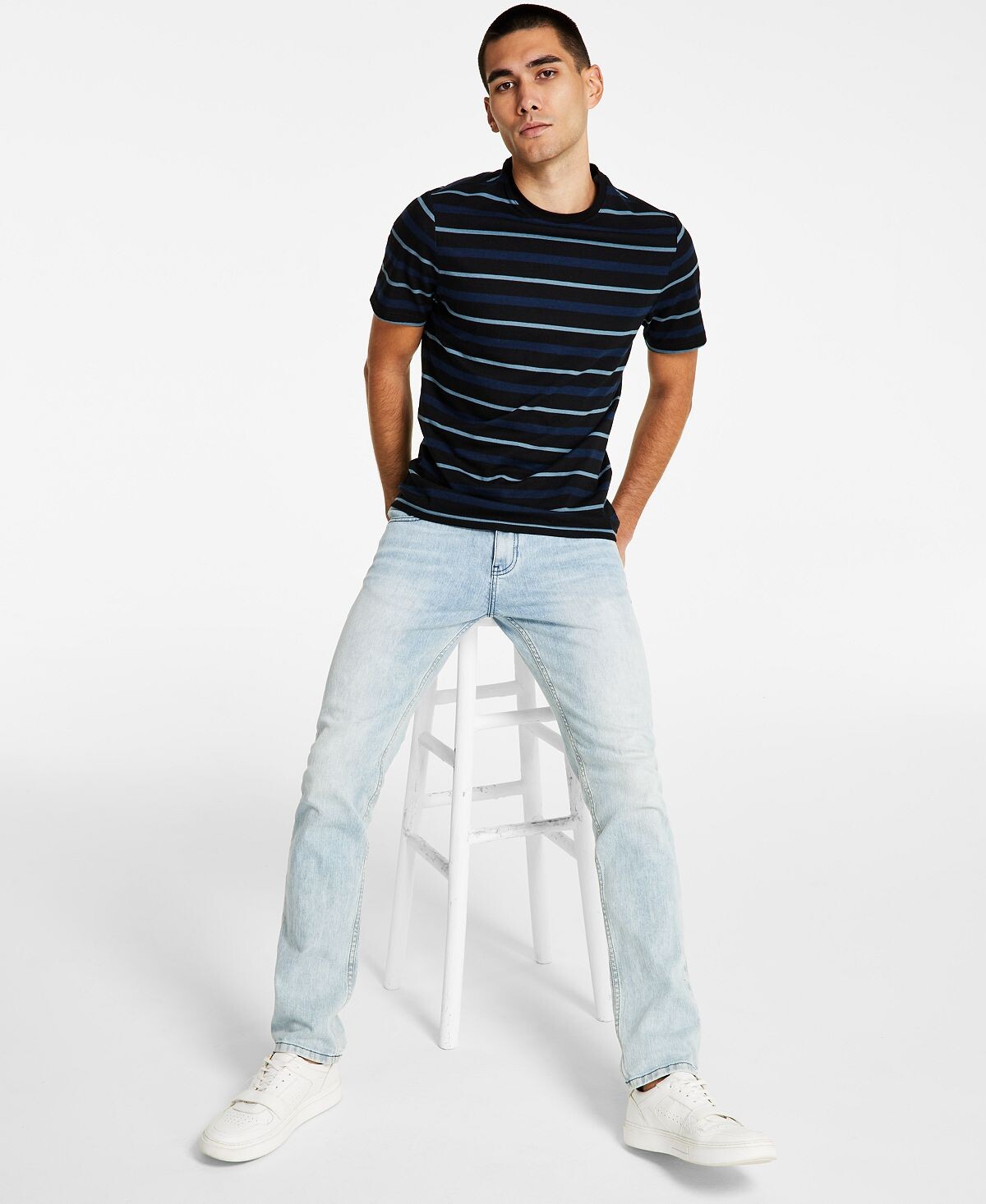 Мужская футболка в полоску owen classic-fit, созданная для macy's INC International Concepts, мульти
Мужская футболка в полоску owen classic-fit, созданная для macy's INC International Concepts, мульти