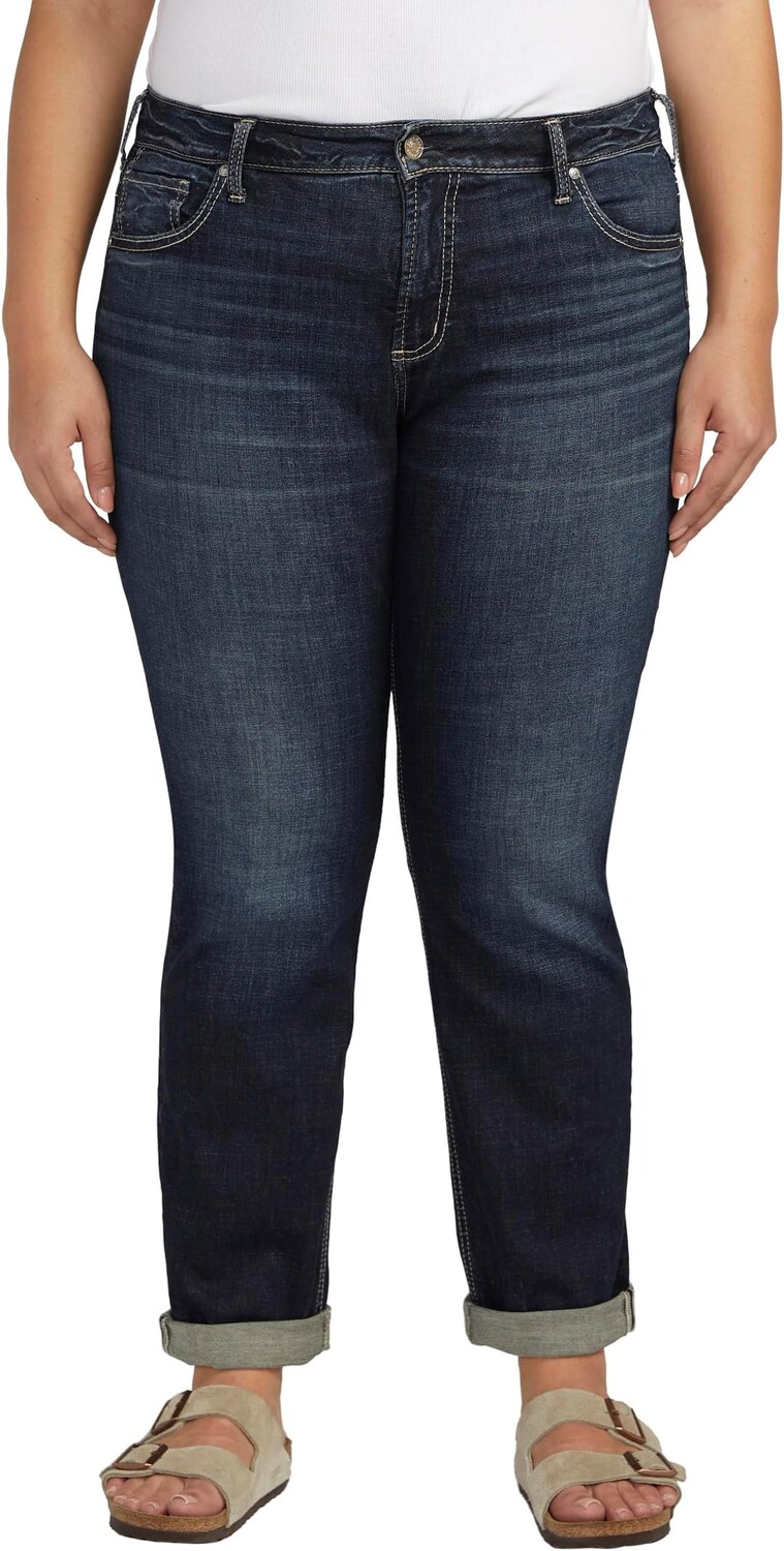 Джинсы Plus Size Boyfriend Mid-Rise Slim Leg Jeans W27101ECF485 Silver Jeans Co., цвет Indigo
Джинсы Plus Size Boyfriend Mid-Rise Slim Leg Jeans W27101ECF485 Silver Jeans Co., цвет Indigo