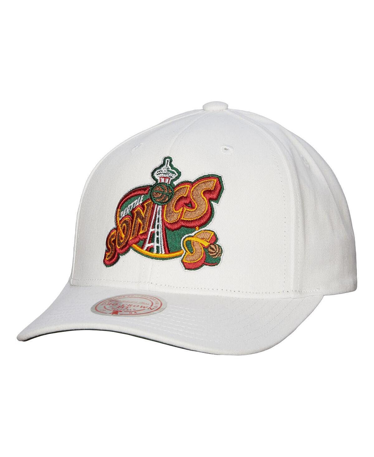 Мужская белая кепка в стиле ретро Seattle SuperSonics Hardwood Classics Snapback Mitchell & Ness
Мужская белая кепка в стиле ретро Seattle SuperSonics Hardwood Classics Snapback Mitchell & Ness