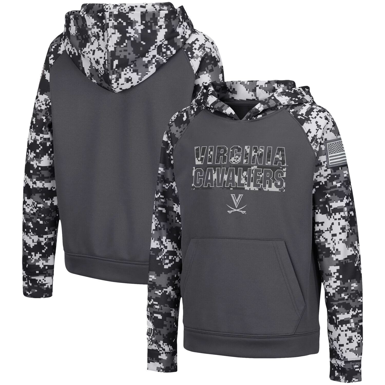 Молодежный Colosseum Charcoal Virginia Cavaliers OHT Military Appreciation Digital Camo Пуловер реглан с капюшоном Colosseum
Молодежный Colosseum Charcoal Virginia Cavaliers OHT Military Appreciation Digital Camo Пуловер реглан с капюшоном Colosseum