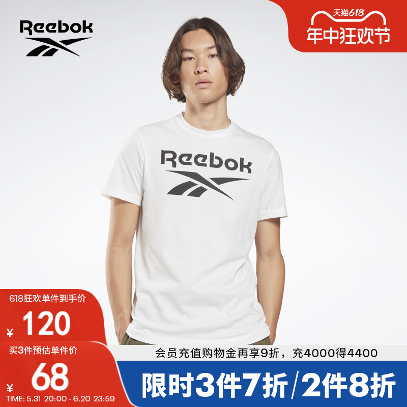 Футболка классическая мужская Reebok с круглым вырезом и короткими рукавами, черный
Футболка классическая мужская Reebok с круглым вырезом и короткими рукавами, черный