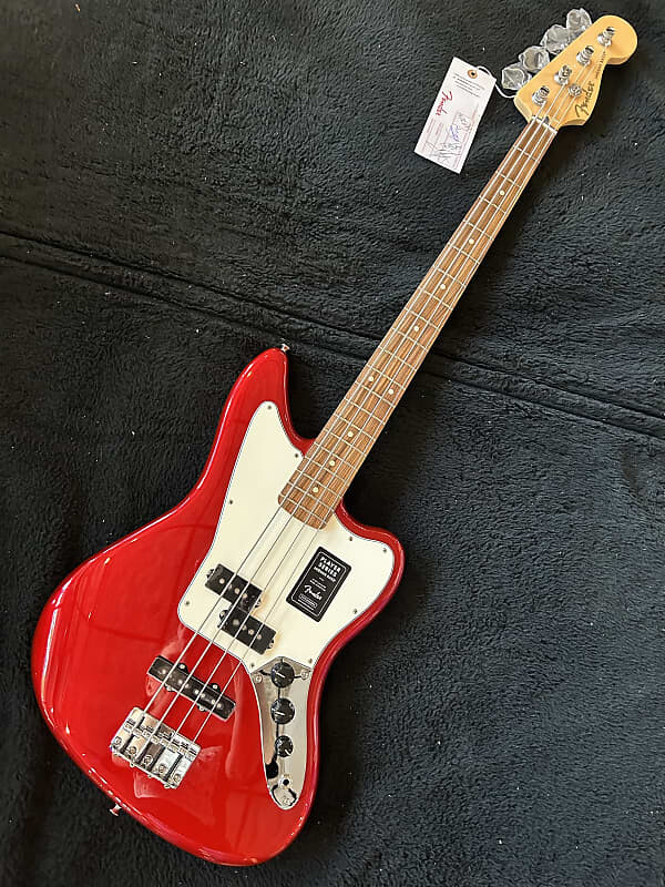 Басс гитара Fender Player Jaguar Bass Pau Ferro Fretboard Candy Apple Red #MX23018786 9 lbs 9.2 oz
Басс гитара Fender Player Jaguar Bass Pau Ferro Fretboard Candy Apple Red #MX23018786 9 lbs 9.2 oz