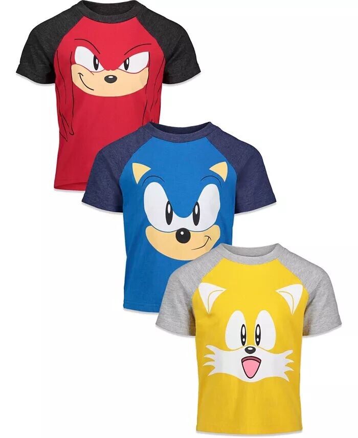 Комплект из 3 футболок Little Boys Sonic The Hedgehog Tails Knuckles Knuckles / Sonic / Tails Sega, мультиколор
Комплект из 3 футболок Little Boys Sonic The Hedgehog Tails Knuckles Knuckles / Sonic / Tails Sega, мультиколор