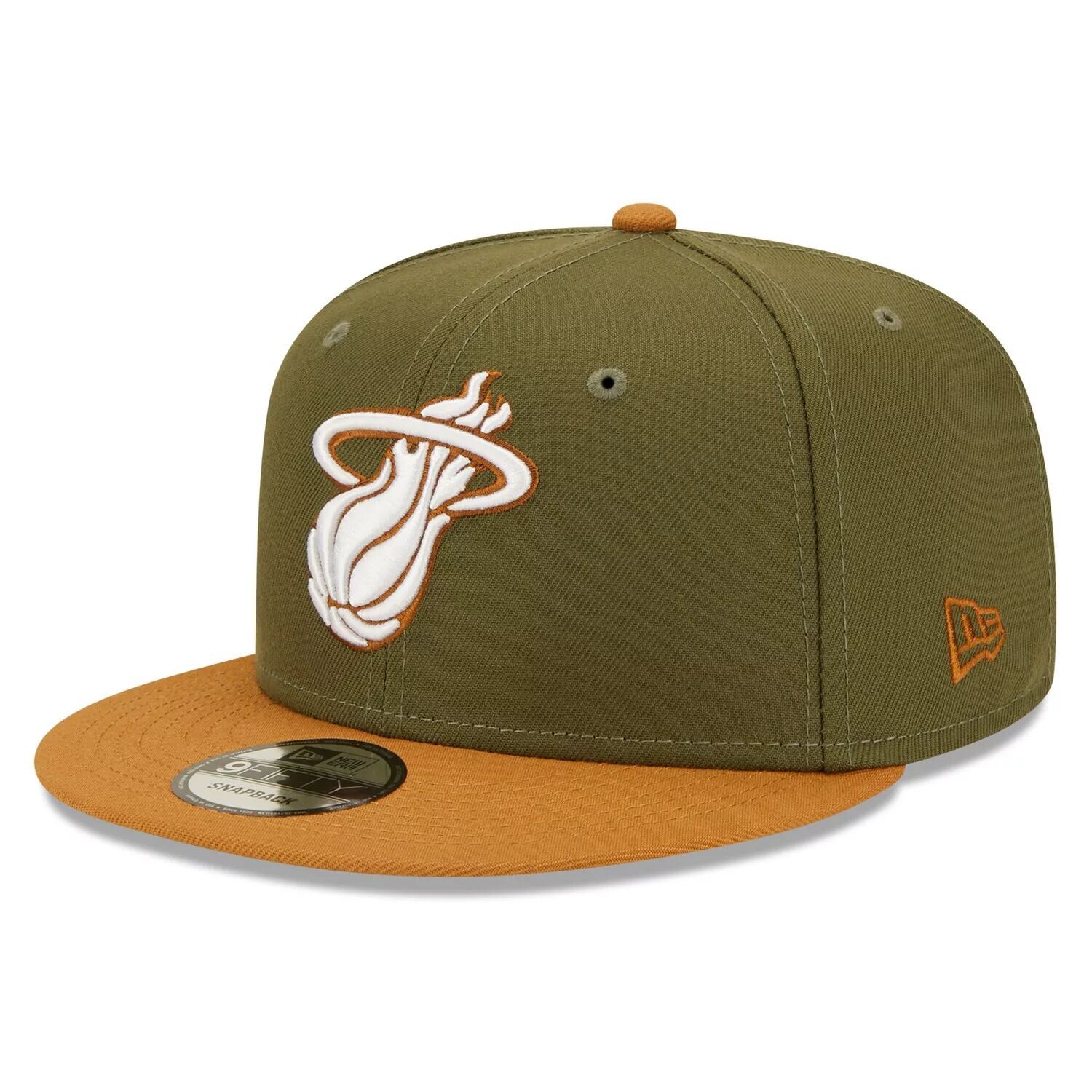 Мужская двухцветная кепка New Era оливково-коричневого цвета Miami Heat 9FIFTY Snapback
Мужская двухцветная кепка New Era оливково-коричневого цвета Miami Heat 9FIFTY Snapback