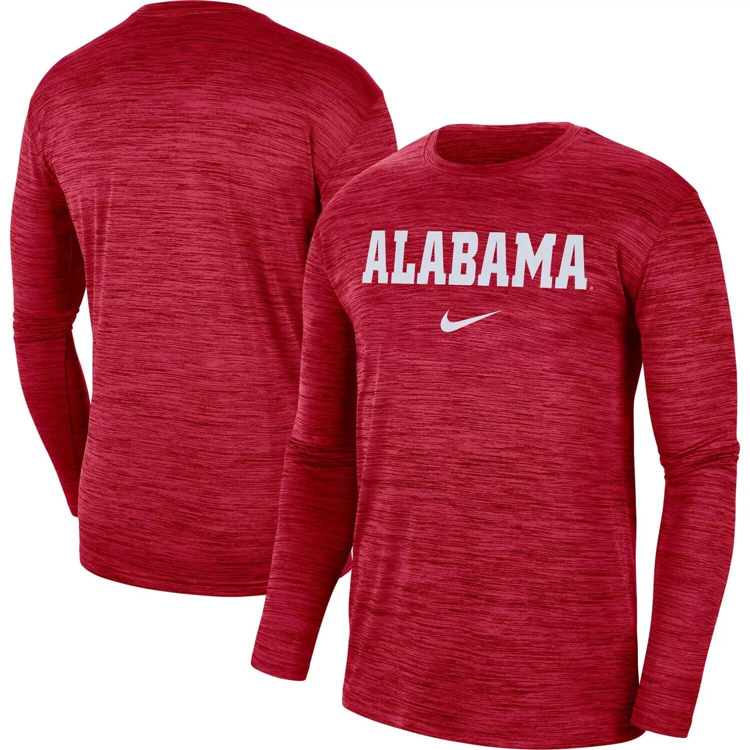Мужская футболка с длинным рукавом Crimson Alabama Crimson Tide Team Velocity Performance Nike
Мужская футболка с длинным рукавом Crimson Alabama Crimson Tide Team Velocity Performance Nike