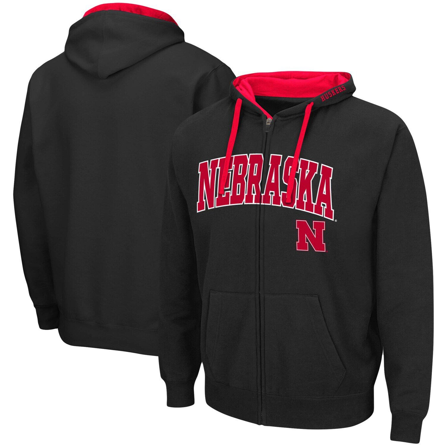 Мужская черная толстовка с молнией во всю длину Colosseum Nebraska Huskers Arch & Logo 2.0
Мужская черная толстовка с молнией во всю длину Colosseum Nebraska Huskers Arch & Logo 2.0