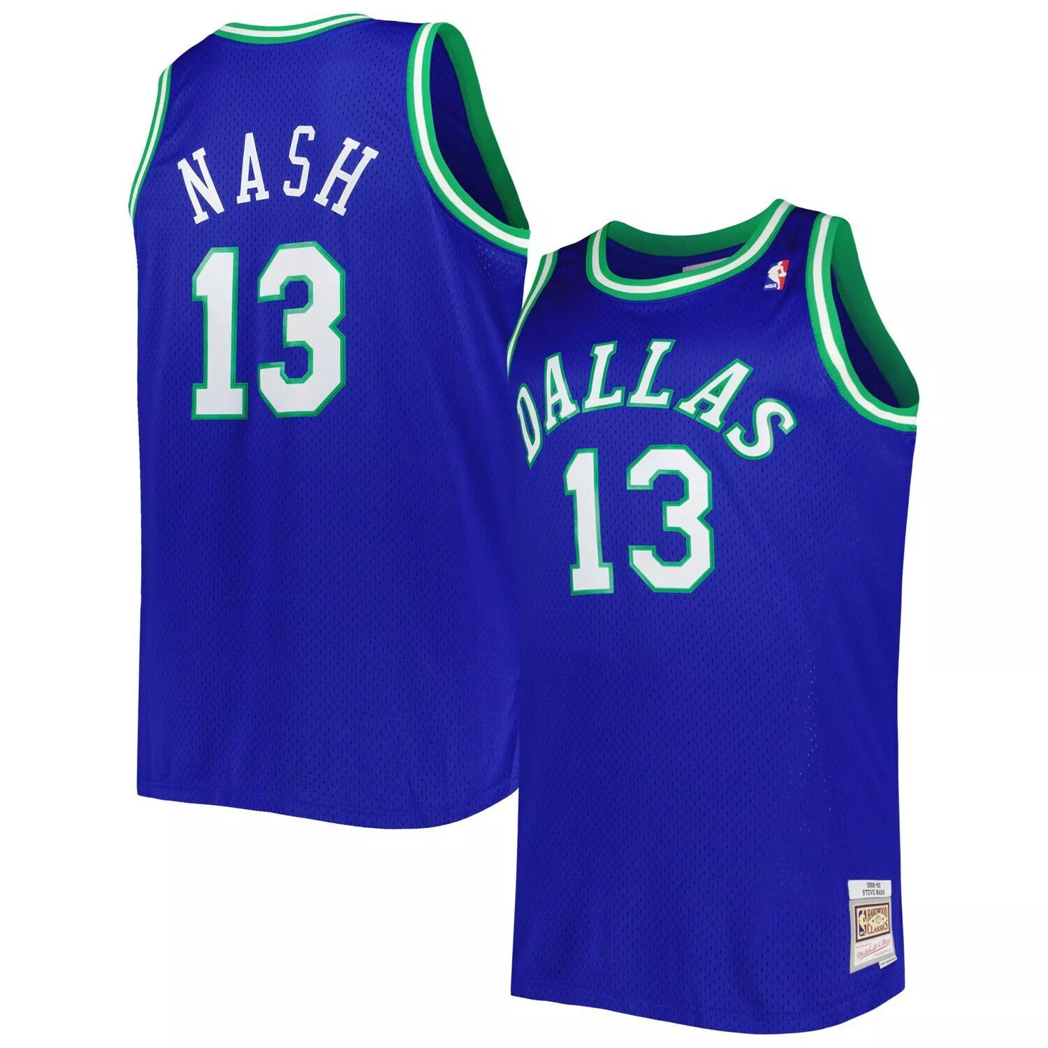 Мужская майка Mitchell & Ness Steve Nash Blue Dallas Mavericks Big & Tall Hardwood Classics 1998-99 Swingman
Мужская майка Mitchell & Ness Steve Nash Blue Dallas Mavericks Big & Tall Hardwood Classics 1998-99 Swingman