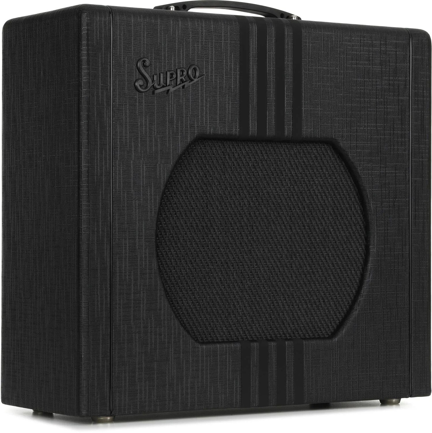 Supro Delta King 12 1 x 12-дюймовый ламповый комбоусилитель мощностью 15 Вт — черный и черный
Supro Delta King 12 1 x 12-дюймовый ламповый комбоусилитель мощностью 15 Вт — черный и черный