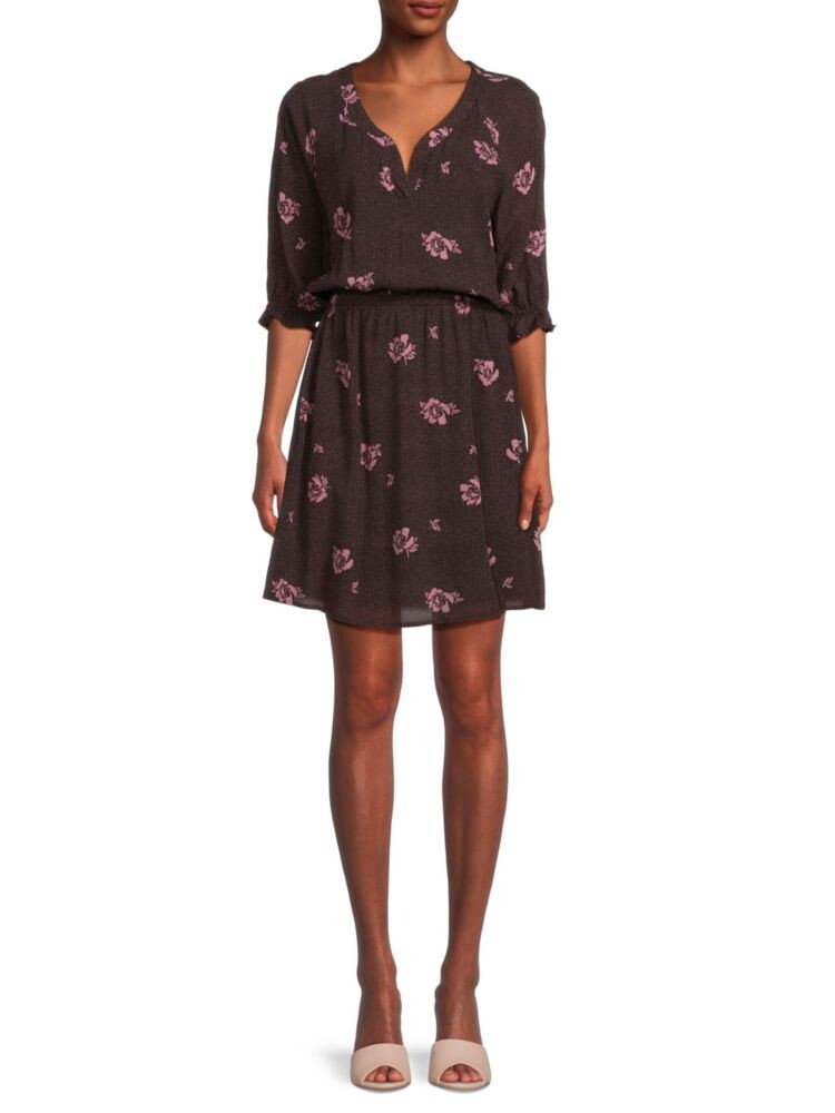 Мини-платье с воздушным шаром с цветочным принтом Bobeau, цвет Dark Brown Floral
Мини-платье с воздушным шаром с цветочным принтом Bobeau, цвет Dark Brown Floral