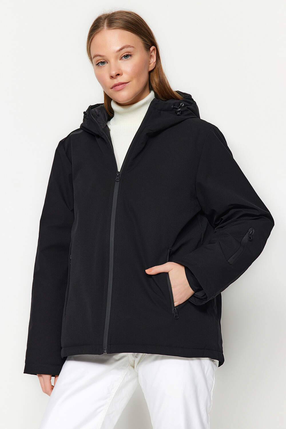 Черная водонепроницаемая куртка-пуховик Winter Essentials/Ski Collection с капюшоном Trendyol, черный
Черная водонепроницаемая куртка-пуховик Winter Essentials/Ski Collection с капюшоном Trendyol, черный