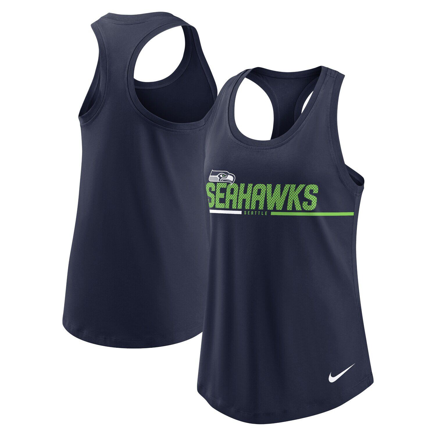 Женская темно-синяя майка Nike Seattle Seahawks Team Name City Tri-Blend Racerback Nike, Синий
Женская темно-синяя майка Nike Seattle Seahawks Team Name City Tri-Blend Racerback Nike, Синий