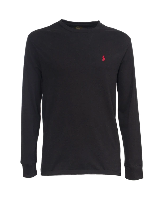 Хлопковая футболка с длинными рукавами и логотипом пони Polo Ralph Lauren, черный
Хлопковая футболка с длинными рукавами и логотипом пони Polo Ralph Lauren, черный