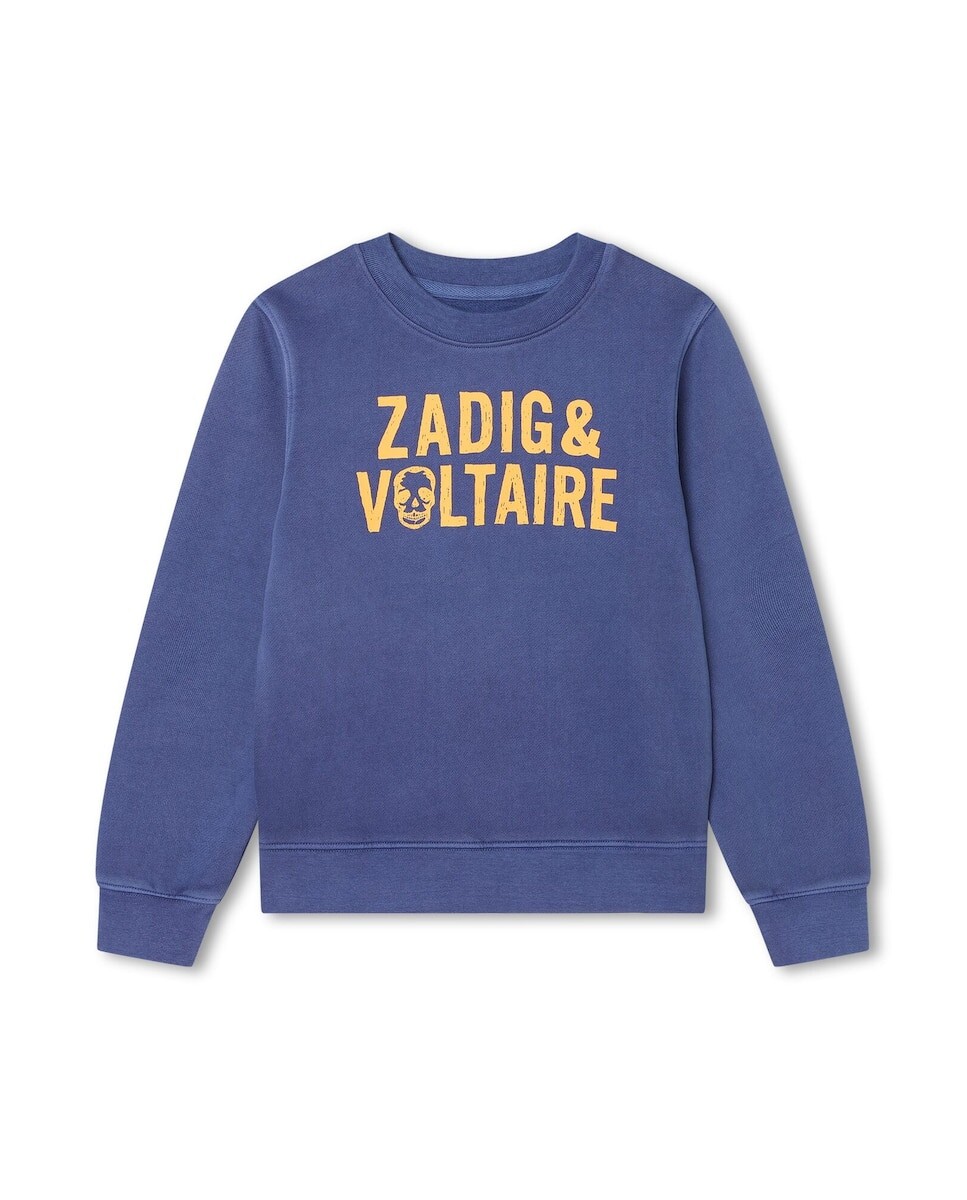Толстовка для мальчика с круглым вырезом и надписью спереди Zadig & Voltaire, синий
Толстовка для мальчика с круглым вырезом и надписью спереди Zadig & Voltaire, синий