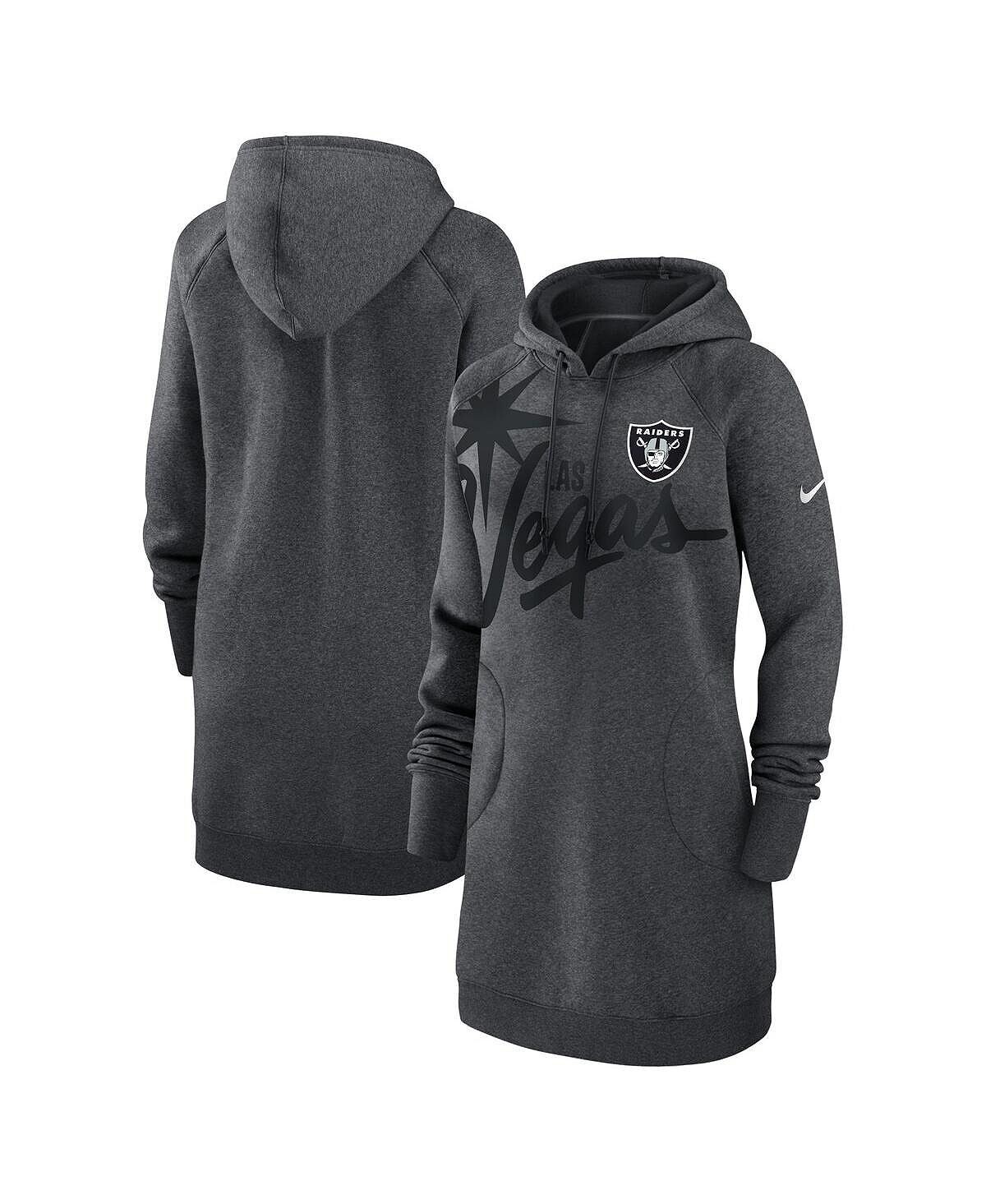 Женское флисовое платье с капюшоном реглан Heather Charcoal Las Vegas Raiders Nike
Женское флисовое платье с капюшоном реглан Heather Charcoal Las Vegas Raiders Nike