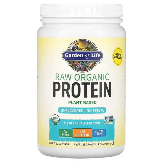 Протеиновый порошок Garden of Life Органический белок RAW на растительной основе без вкуса, 560г
Протеиновый порошок Garden of Life Органический белок RAW на растительной основе без вкуса, 560г