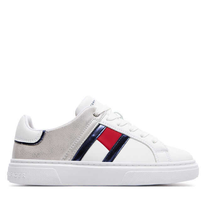 Кроссовки Tommy Hilfiger Flag Low Cut Lace-Up Sneaker T3A9-33201-1355 S White/Silver X025, белый
Кроссовки Tommy Hilfiger Flag Low Cut Lace-Up Sneaker T3A9-33201-1355 S White/Silver X025, белый