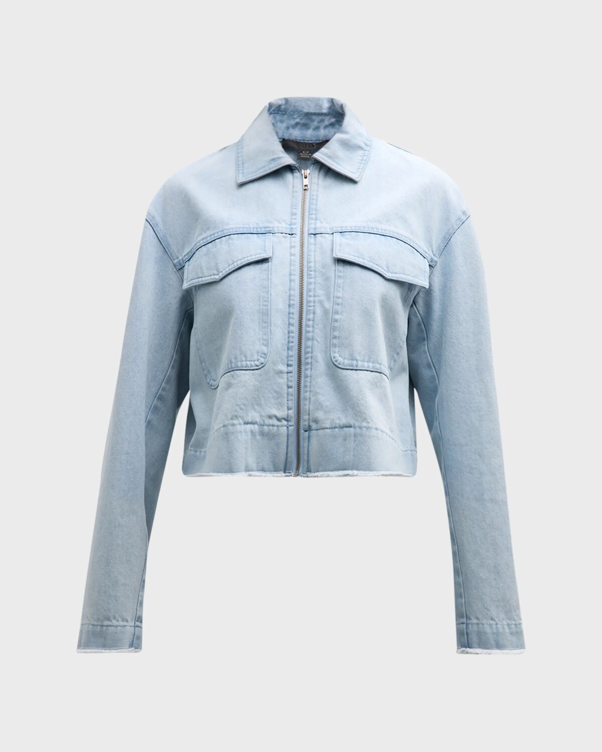 Укороченная куртка из стираного денима Atm Anthony Thomas Melillo, цвет Light Denim
Укороченная куртка из стираного денима Atm Anthony Thomas Melillo, цвет Light Denim