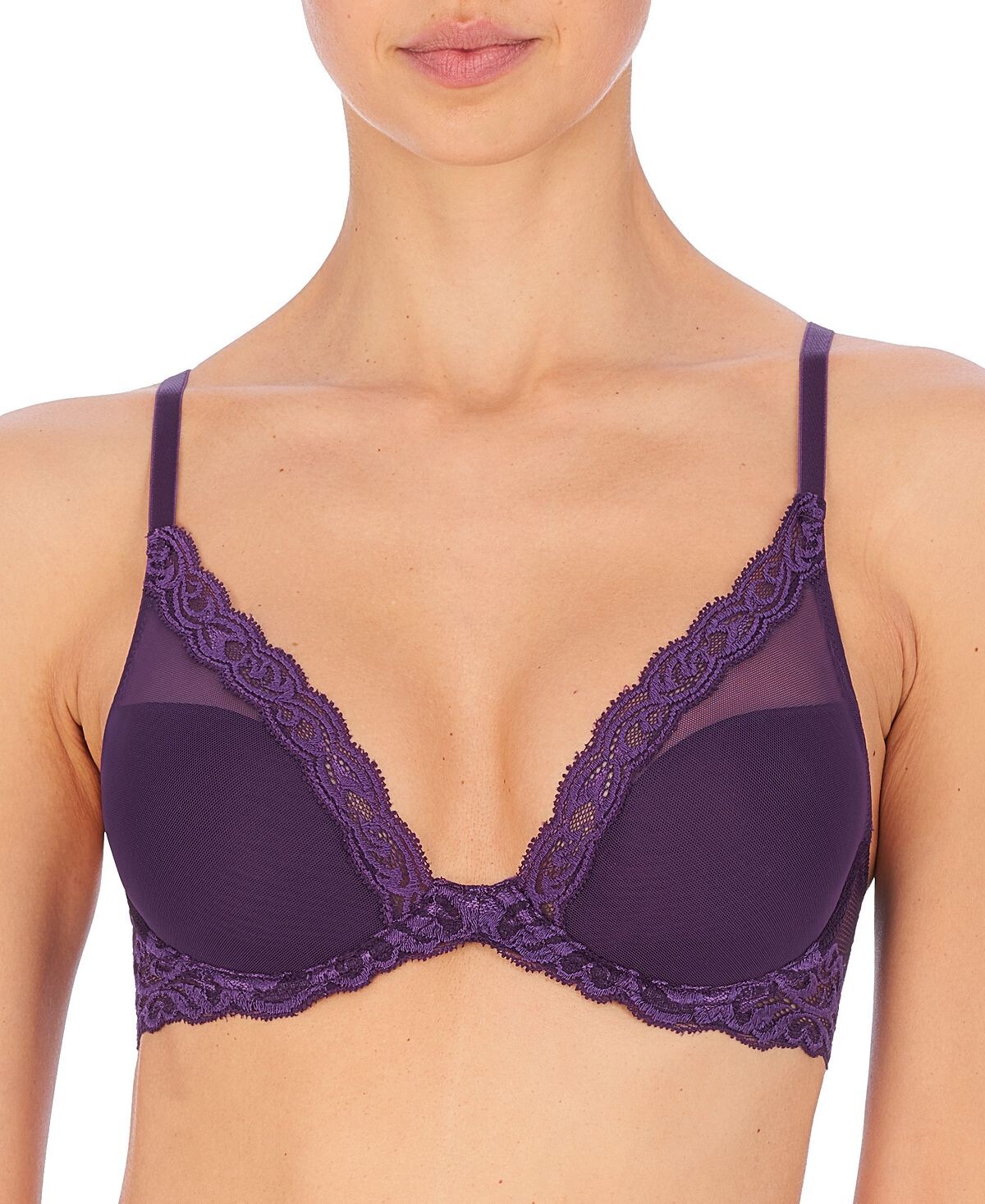 Бюстгальтер Feathers Contour с глубоким вырезом и кружевной отделкой 730023 Natori
Бюстгальтер Feathers Contour с глубоким вырезом и кружевной отделкой 730023 Natori