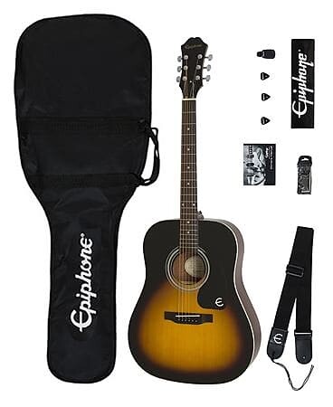 Epiphone FT100 Acoustic Player Pack Vintage Sunburst с сумкой и доступом PPAGEAFT VSCH
Epiphone FT100 Acoustic Player Pack Vintage Sunburst с сумкой и доступом PPAGEAFT VSCH