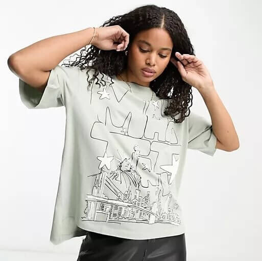 Футболка Asos Design Oversized Heavyweight In Manhatten Stars Graphic, светло-зеленый
Футболка Asos Design Oversized Heavyweight In Manhatten Stars Graphic, светло-зеленый