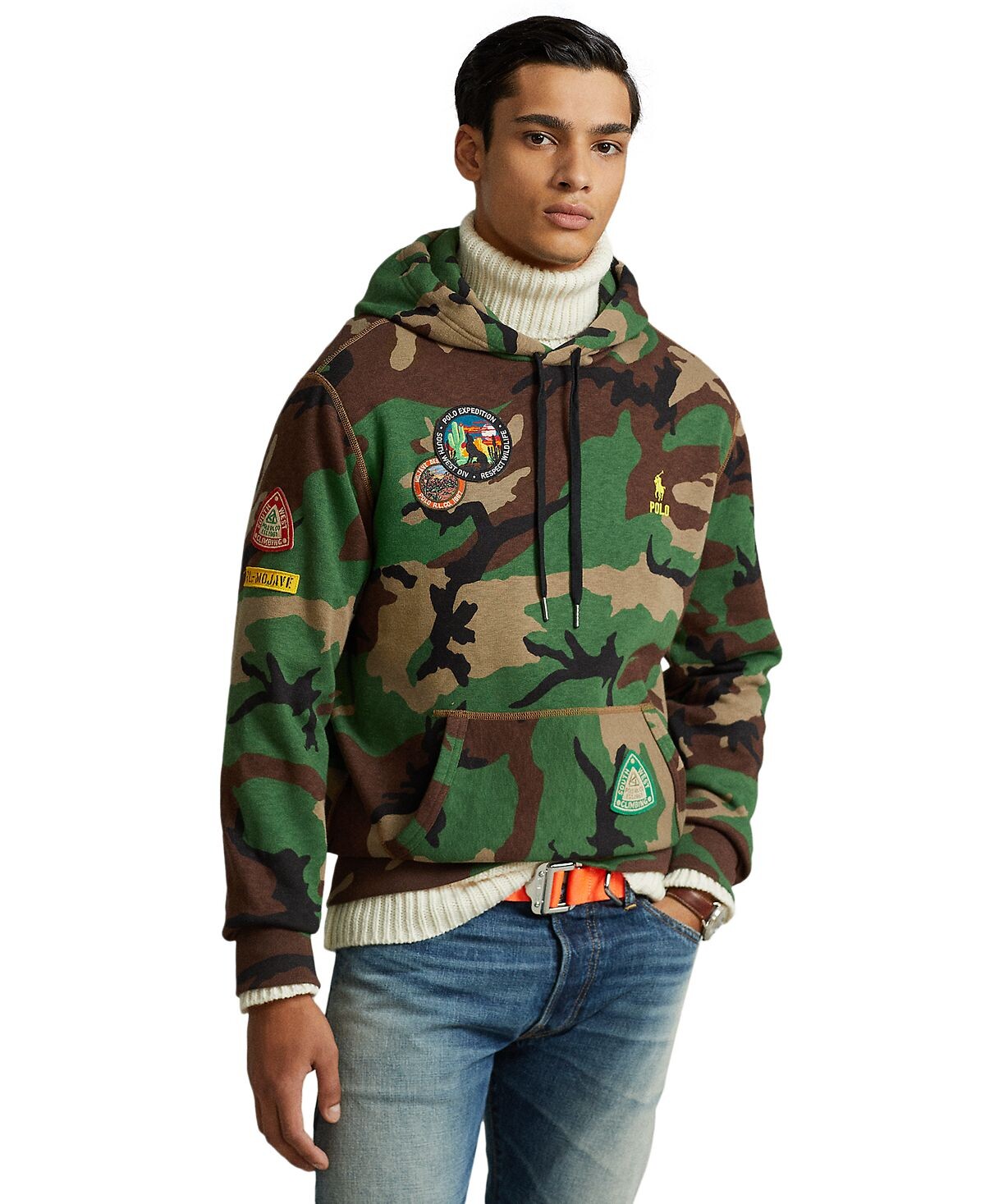Мужская толстовка с капюшоном из камуфляжного флиса Polo Ralph Lauren, мульти
Мужская толстовка с капюшоном из камуфляжного флиса Polo Ralph Lauren, мульти
