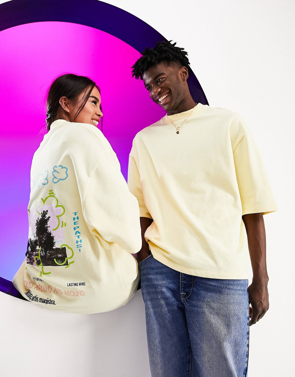 Желтая толстовка унисекс с короткими рукавами и принтом на спине ASOS DESIGN Circular Design, Желтый
Желтая толстовка унисекс с короткими рукавами и принтом на спине ASOS DESIGN Circular Design, Желтый