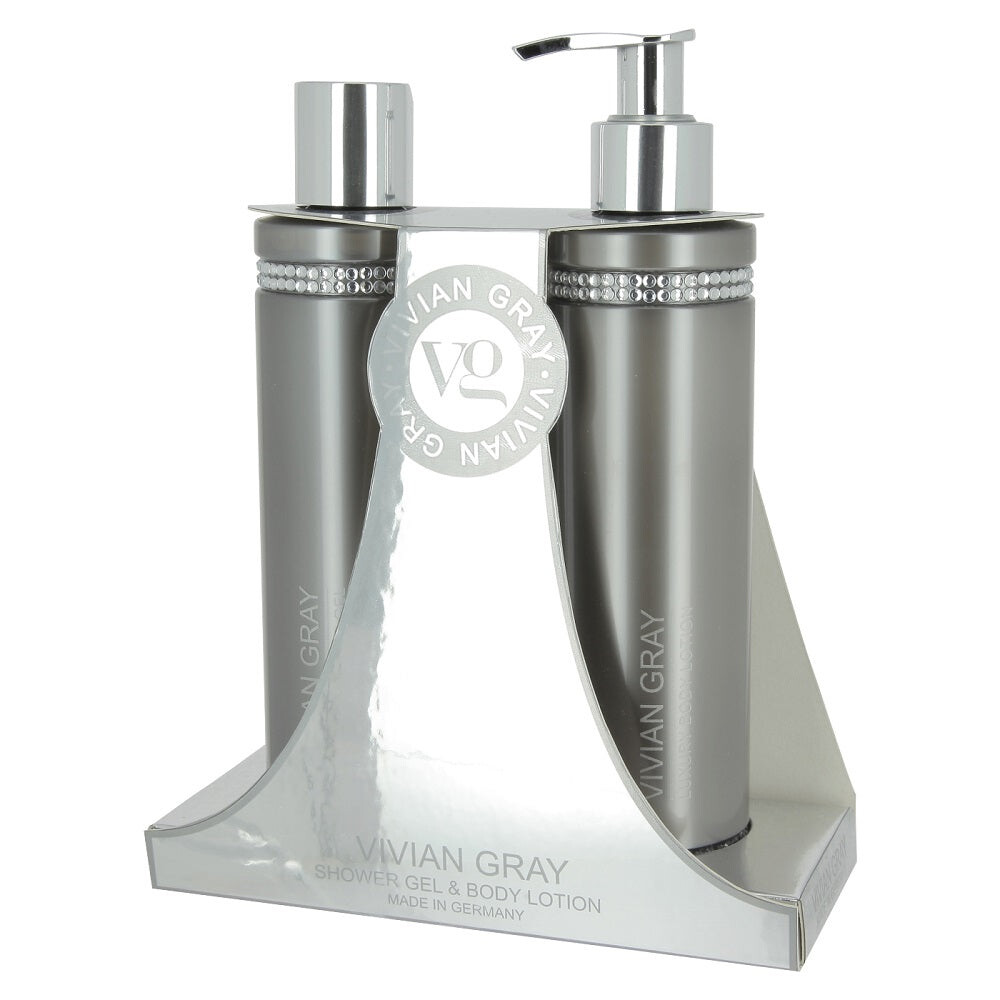 Vivian Gray Grey Crystals Set Гель для душа Luxury Shower Gel 250мл + Лосьон для тела Luxury Body Lotion 250мл
Vivian Gray Grey Crystals Set Гель для душа Luxury Shower Gel 250мл + Лосьон для тела Luxury Body Lotion 250мл